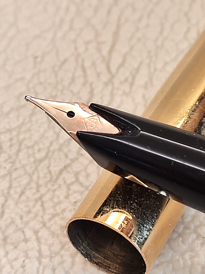 Винтажная перьевая ручка СОЮЗ СССР 1970-е золото 14k (стандарт 583) новая в коробке - Изображение 1 из 4