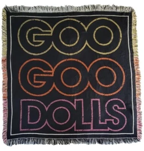 GOO GOO DOLLS 2014 Tour VIP Thorw Blanket Tapestry Sz 48" x 48" - Picture 1 of 11