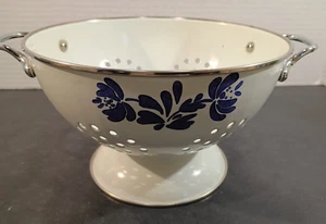 Vintage Pfaltzgraff Yorktown Emaille auf Metallsieb sehr guter Zustand - Bild 1 von 9