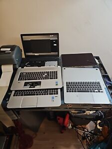 Joblot Of Laptop Cases And One Macbook Display