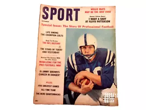 Diciembre 1960 - Revista DEPORTIVA - Johnny Unitas - Willie Mays - Bobby Hull - Marrón - Imagen 1 de 5