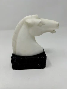 Vintage Italian Made Marble Horse Head Bookend - Picture 1 of 5