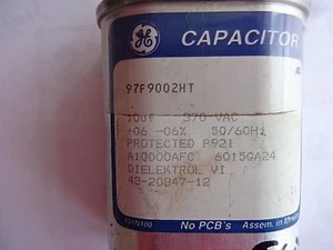 Ge Capacitor 97F9002HT; 10uf; 370VAC; 50/60HZ---"USED" - Picture 1 of 2
