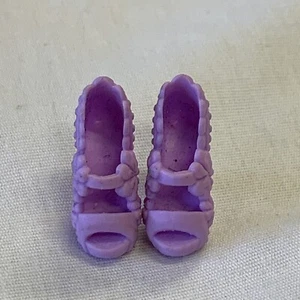 Barbie Purple Flower High Heals Shoes Accessory Mattel - Picture 1 of 5
