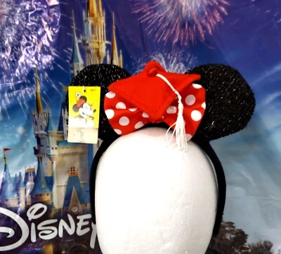 Disney MICKEY EARS Graduación Gorra Diadema ROJA con Borla Gorra ¡ADORABLE! edades 3+ Foto 1 de 4