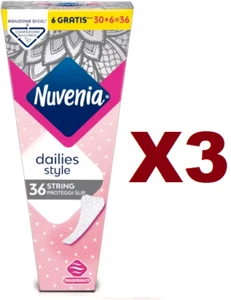 3pcs NUVENIA DAILIES STYLE STRING 36 LIP PROTECTION - Picture 1 of 2
