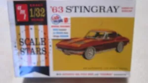 KIT MODELLINO HARD TOP CORVETTE STING RAY AMT SCALA 1/32 63 - Foto 1 di 2