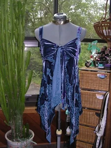 WUNDERSCHÖNES VICTORIA'S SECRET SEHR SEXY SAMT AUSGEBRANNTER SCHAL SAUM TOP TUNIKA - Bild 1 von 8