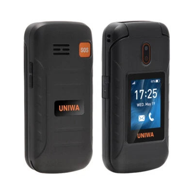 Unlocked 4G Flip Mobile Phone V909T Dual Screen Big Buttons SOS For Old People - Image 1 of 4