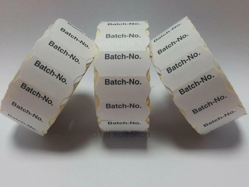 GATO Price Gun Labels CT4 26x12mm Batch-No. 30 Roll , 45,000 Labels Fits Motex 2612