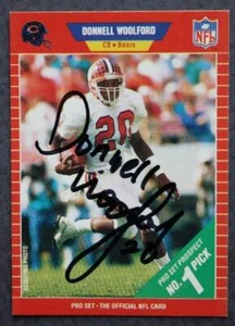 Chicago Bears Donnell Woolford Signed / Autographed 1989 Pro Set Football Card - - Picture 1 of 1