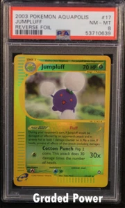 Aquapolis Reverse Holo Jumpluff PSA 8 REVERSE HOLO (0639) 17/147 Pokemon - Imagen 1 de 1