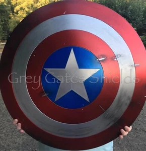 Captain America Schild gesponnen | Metallschild für Filmrollenspiel bestes Geschenk - Bild 1 von 7