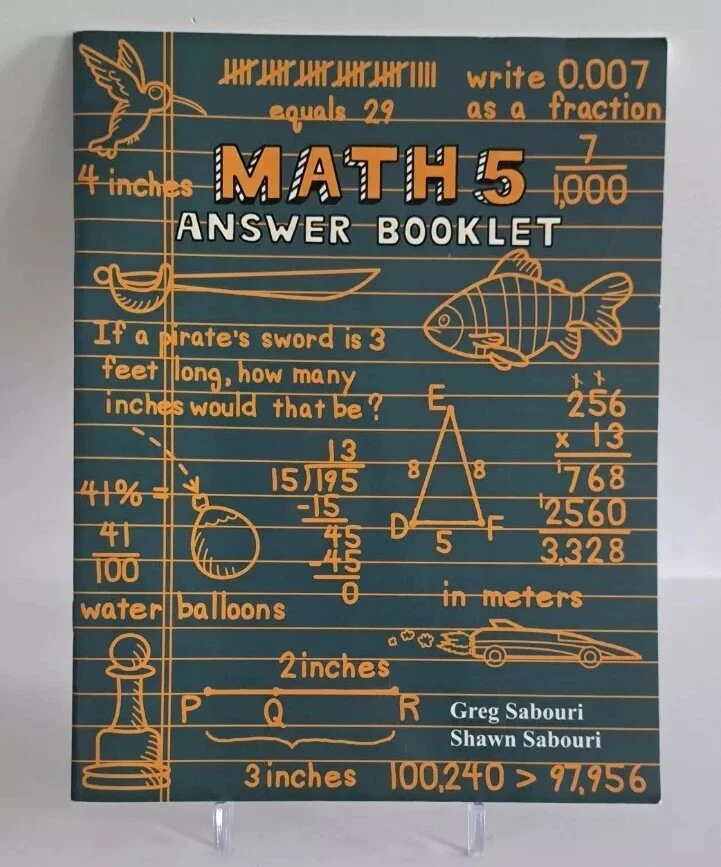 Teaching Textbook Math 5 Answer Booklet  - Image 1 of 2