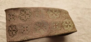 Vintage Keynote Tie brown, green, geometric shimmery 54" long 3 1/2" wide 2 tone - Picture 1 of 4