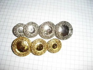 Trachten-Knöpfe Metall gold und silber 16, 18, 20 und 24mm Restposten!!! - Bild 1 von 9