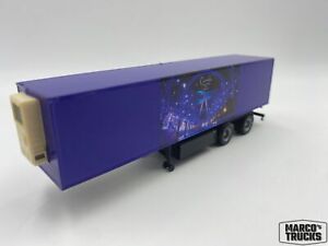 Herpa Refrigerated trailer 2axis blue/black 2axis „Chris Rea“ Self-made 1:87 /HU