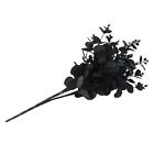 Schwarz Künstliche Pflanze 20 Köpfe Seidenplastik Hotel Dekoration Blume
