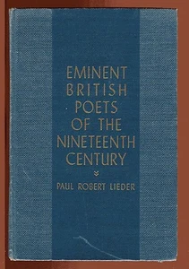EMINENT BRITISH POETS OF NINETEENTH CENTURY Vol 2 Tennyson to Housman HB 1938 - Picture 1 of 5