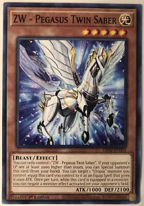 Yugioh Overdrive Fulmine LIOV-EN001ZW - Pegaso Sciabola Gemella Comune NM/M - Foto 1 di 1