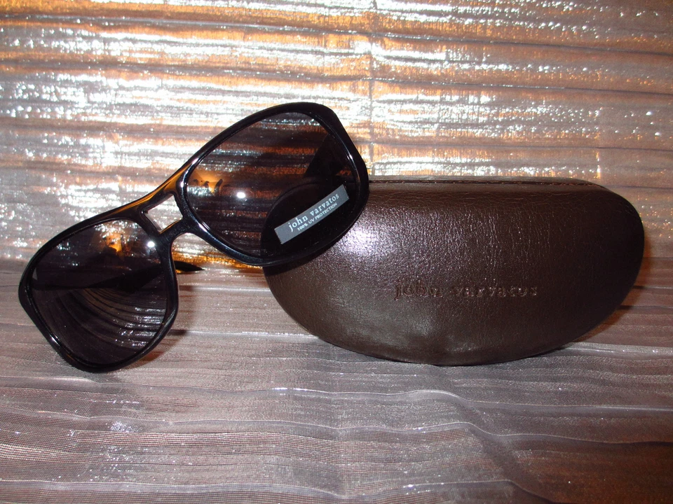  JOHN VARVATOS SUNGLASSES  V 716 BLACK 130 MADE IN JAPAN - Image 1 of 1