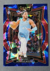Panini Select 2024-25 - Concourse Donovan Mitchell #21 azul hielo agrietado Prizm - Imagen 1 de 1