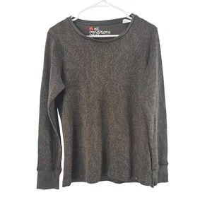 Nike ACG All Conditions Gear Long Sleeve Top XL Womens Brown Geometric Outdoor - Picture 1 of 9