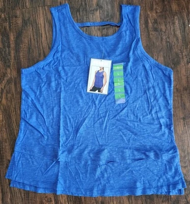 Camiseta sin mangas RBX Slub Jersey con ventilaciones laterales azul atlético, grande, nueva precio de venta sugerido por el fabricante 48 USD Foto 1 de 4