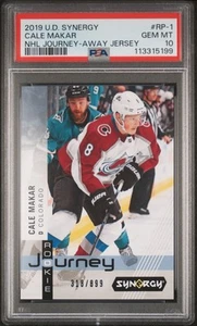 2019-20 Upper Deck Synergy CALE MAKAR Rookie RC #/899 - GRADED PSA 10 GEM MINT - Picture 1 of 3