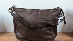 Coach Vintage Zoe Hobo große Schultertasche braun Leder 12669 Y2K - Bild 1 von 9