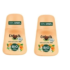 Lot 2pcs Ushuaia Déodorant bille Roll-On Fleur d'oranger Bio - 50ml - Picture 1 of 2