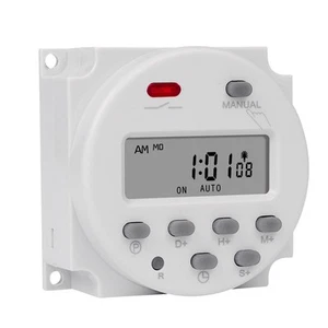 1 Second Interval 220V Digital LCD Timer Weekly Programmable Time2357 - Foto 1 di 6