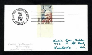 1962 Event Cover Memphis, TN Stamp Collectors Society Convention sc 1202 - Picture 1 of 2