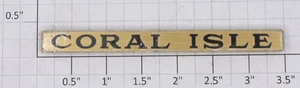 Placa de identificación Lionel 426-2 Latón Coral Isle Stephen Girard - Autoadhesiva - Imagen 1 de 1