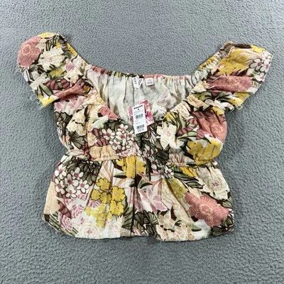 Roxy Short Sleeve Women XL Beach Summer Coquette Coastal Y2K Babydoll - Image 1 of 4