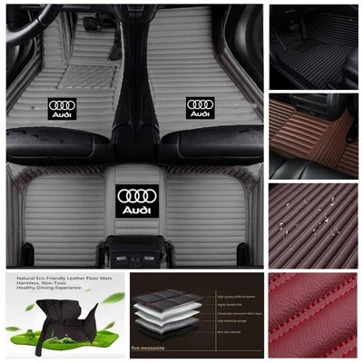 For Audi All Models Car Floor Mats All Weather Waterproof Luxury Cargo Carpets - Image 1 of 4