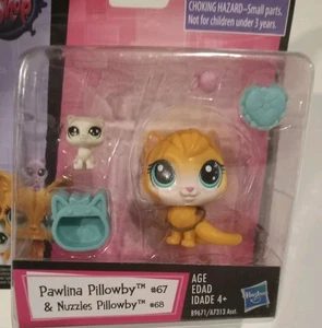 Littlest Pet Shop Brand New LPS Cat Kitten Pawlina Pillowby #67 Nuzzles #68 - Picture 1 of 4