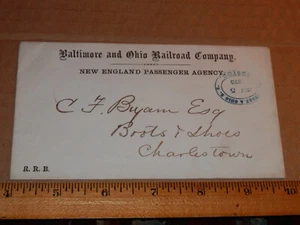 BALTIMORE & OHIO RAILROAD COMPANY (B&O) - 1875 UMSCHLAG - NEU ENGLAND PASSAGIER - Bild 1 von 2