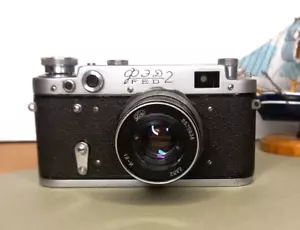 Film Camera 35mm FED 2 Rangefinder Tested Working M39 Leica Mount Vintage USSR - Picture 1 of 12