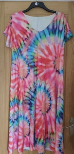 New tie dye maxi dress size 12/14 - Picture 1 of 3