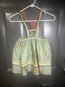 Vintage Girls Suspender Skirt, 50s Novelty Skirt Girls Retro Handmade - Picture 1 of 14