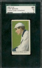 1908 E102 Chief Bender - SGC 60