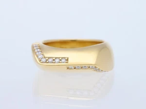 Designer Ring Brillanten 750 Gelb Gold 18 Karat 17,82 Gramm Deta Schmuck - Bild 1 von 6