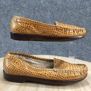 SAS Shoes Womens 7.5 N Tripad Comfort Simplify-C Animal Print Loafer Yellow - Picture 1 of 19