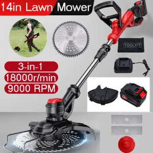 24V Cordless Grass Trimmer Rechargeable Lawn Mower 18000r Weed Cutter High Power - Picture 1 of 12