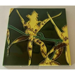 Spider Cricket Orchid Plant Decorative Wall Art Ceramic Tile 6x6 New Backsplash - Picture 1 of 2