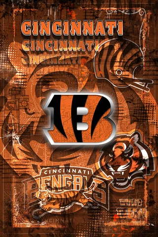 CINCINNATI BENGALS Poster, Cincinnati Bengals NFL Print Free Shipping Us Cover