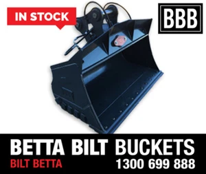 EXCAVATOR BUCKET (BBB) BETTA BILT BUCKETS 12 TONNE TILT BUCKET CALL 1300 699 888 - Picture 1 of 2