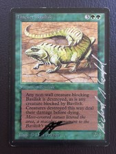mtg BETA Thicket Basilisk signed by Richard Garfield - FREE TRACKING!