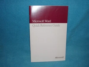 Microsoft Word Quick Reference Guide, Macintosh Version 4.0 - Picture 1 of 3